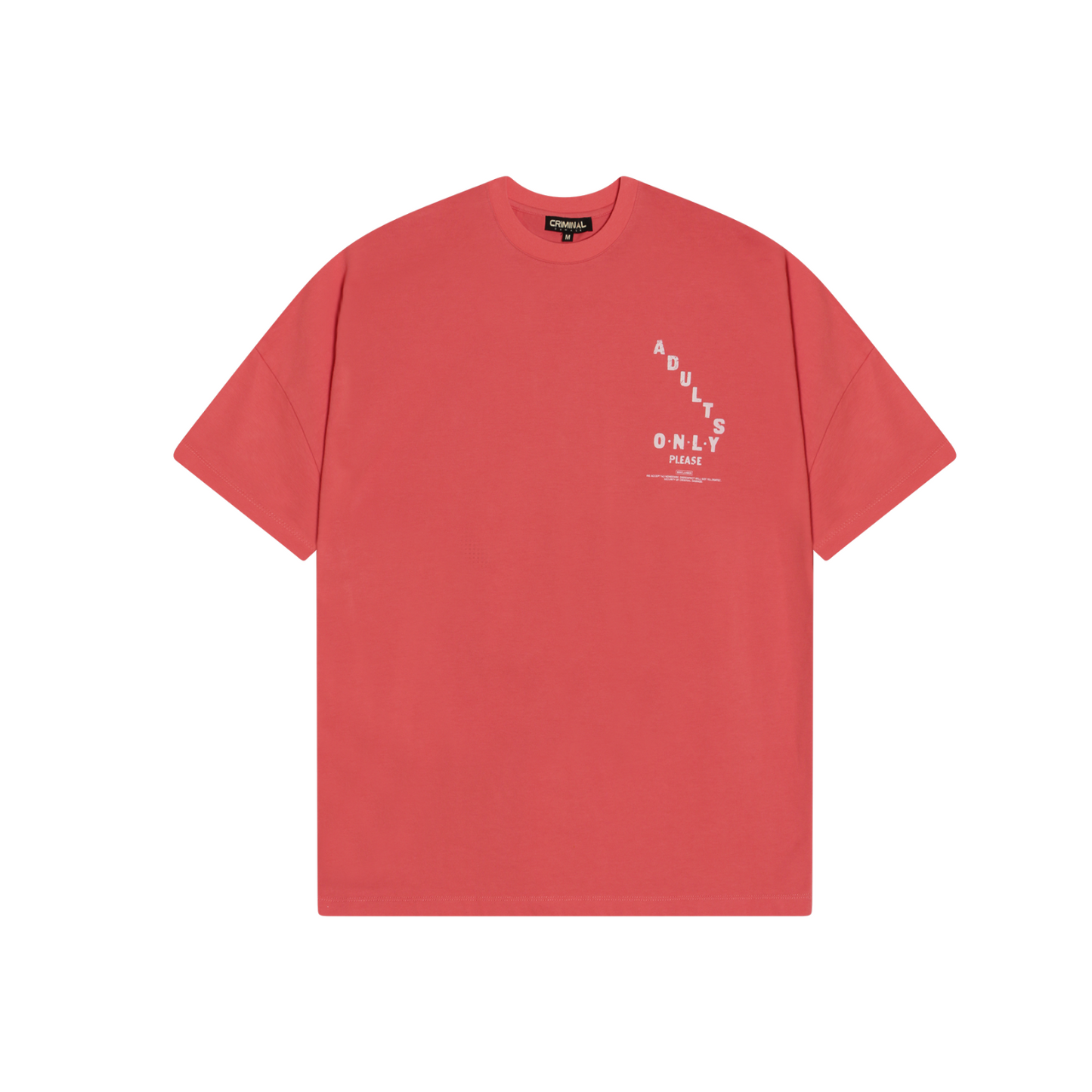 Criminal Damage ADULTS ONLY T-SHIRT
