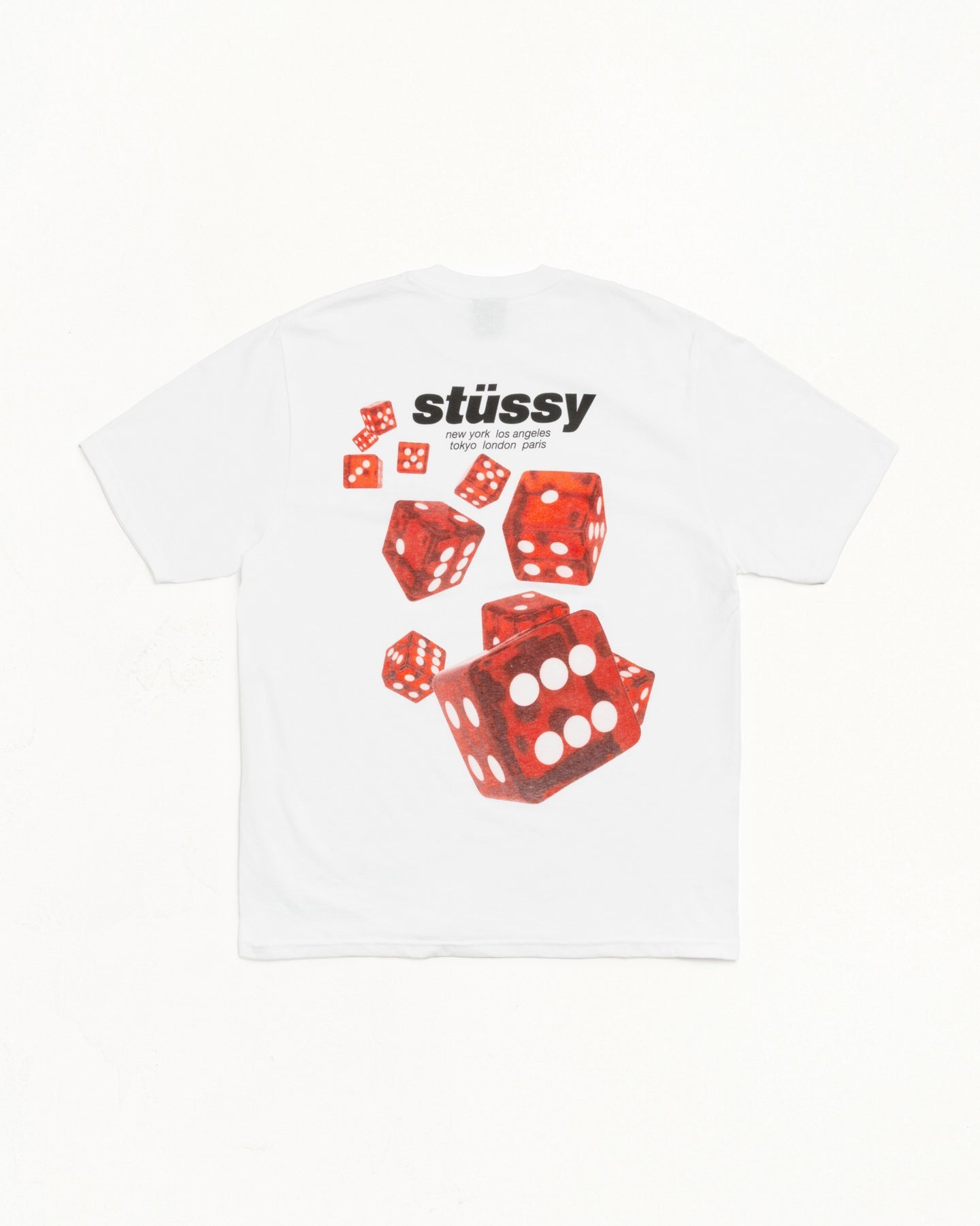 Stussy T-Shirt white dice