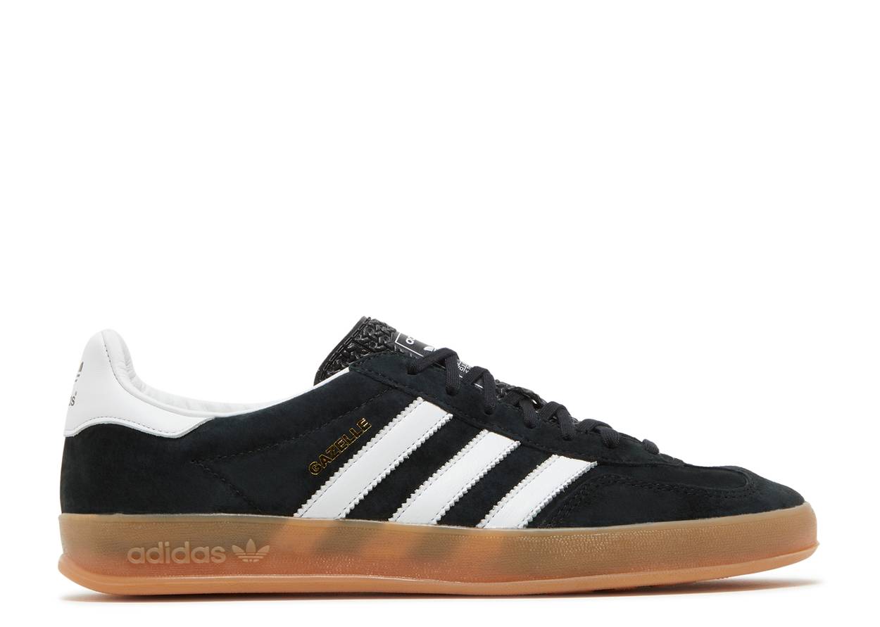 Adidas Gazelle Black White Gum