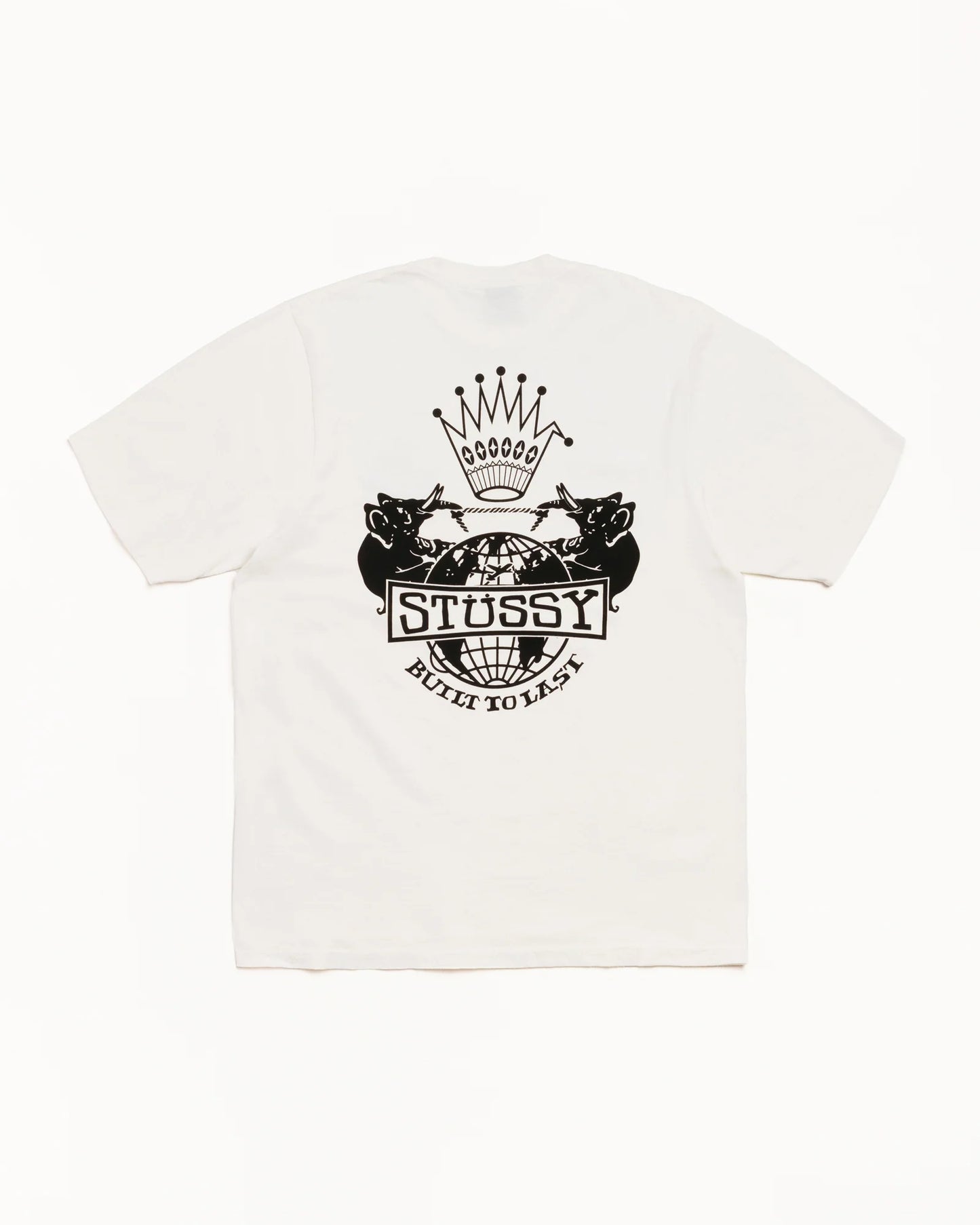 Stussy T-Shirt white crown
