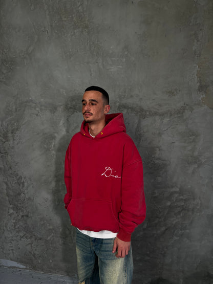 Chainstitch Hoodie - Red