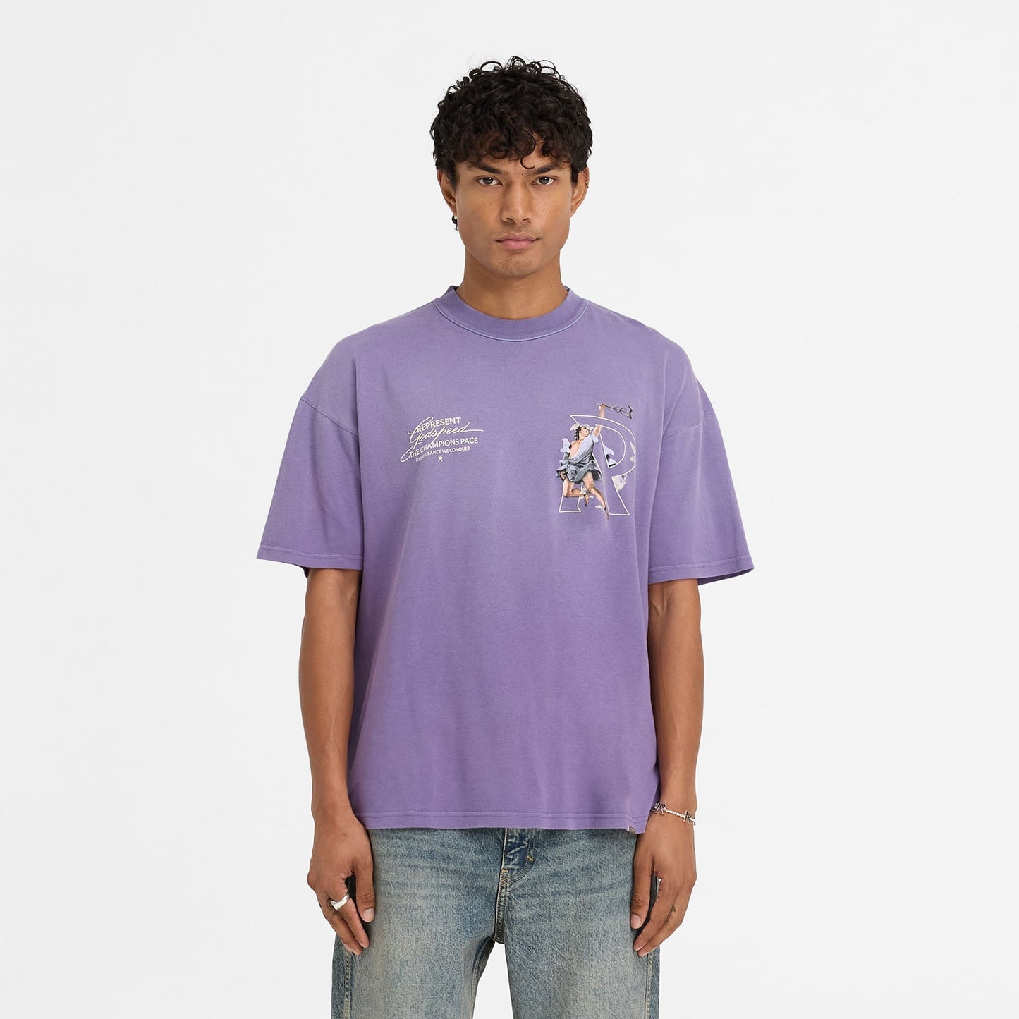 Represent Hermes T-shirt Purple