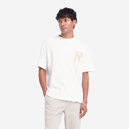 Represent Masking Tape Initial T-shirt Flat White