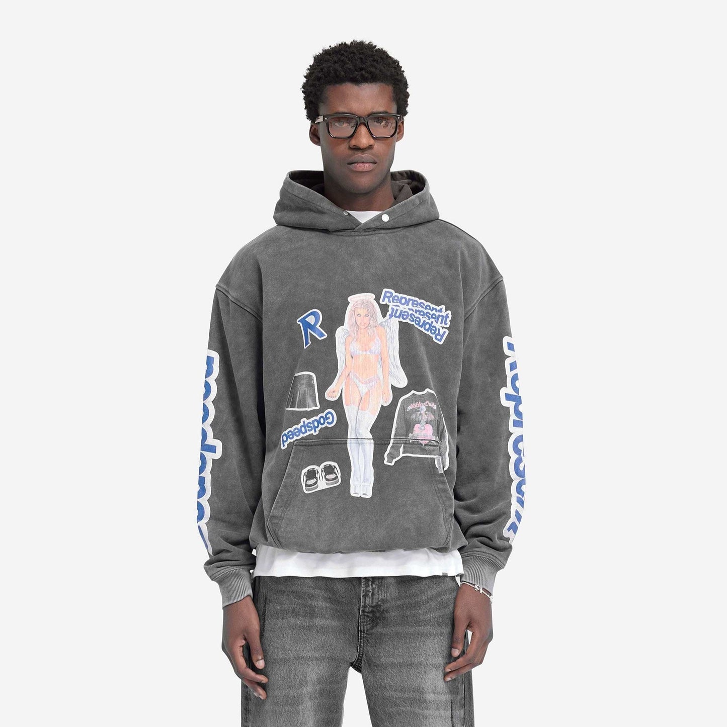 Represent Question Your Innocence Hoodie Grey