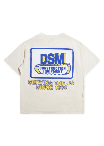 Construction Tee - Antique White