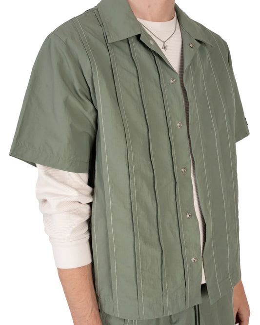 NASH PLEATED SUIT GREEN