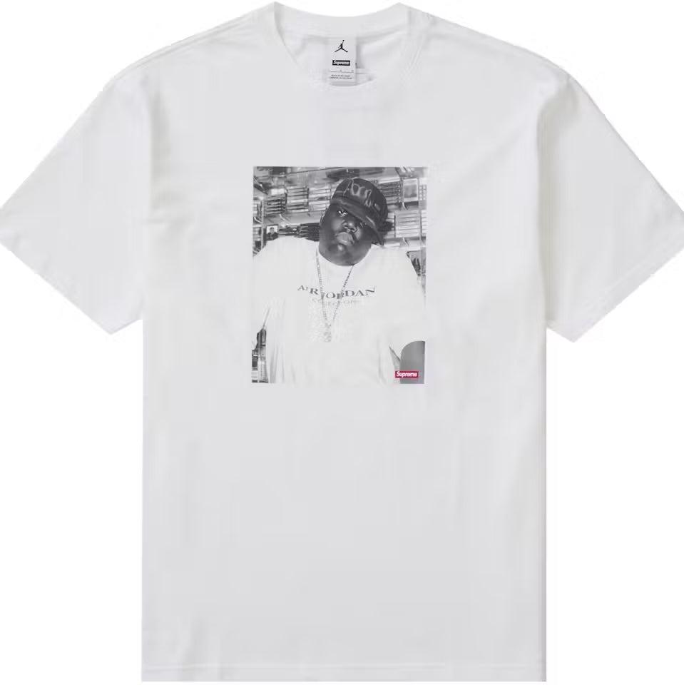 Supreme x Jordan -Biggie White Tee